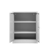 thumbnail of PROREGAL Flügeltürenschrank Badger | 2 Fachböden | Eurolock Griff Sockel | HxBxT 100x80x38 cm | Grau | Lackiert