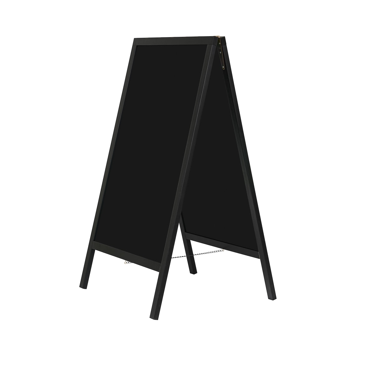 METRO PROFESSIONAL Stop-trottoir, bois de pin/métal, 69 x 71 x 122 cm, noir