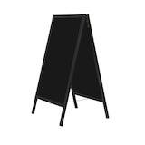 thumbnail of METRO PROFESSIONAL Stop-trottoir, bois de pin/métal, 69 x 71 x 122 cm, noir