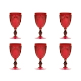 thumbnail of Excelsa lot de 6 verres à vin Diamond plastique 39 cl rouge