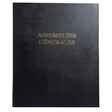 thumbnail of Exacompta - Réf. 4606E - 1 Classeur ASSEMBLÉES GÉNÉRALES avec recharge de 100 feuillets - 4 anneaux - 32x26cm - Noir