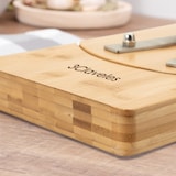 thumbnail of 3 Claveles 01742 - Soporte Jamonero Basculante 360º en Bambú y Cabezal Giratorio en Acero