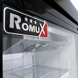 thumbnail of Romux® Glastürkühlschrank MB 750 Liter 2 Türen Belüftet | Professioneller Getränkekühlschrank mit Glastür & LED