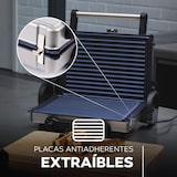 thumbnail of Masterpro - Griglia elettrica antiaderente Foodies con griglia 12x32x40cm, 2200W, in acciaio inox e ABS, con 3 funzioni