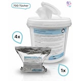 thumbnail of Desinfektionsmitteltücher im Eimer, 700 Tücher getränkt in Desinfektion ALKOHOLISCH (1 Eimer inkl. 5 Rollen je 140 Tücher)