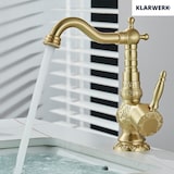 thumbnail of JULIAN | Torneira de banheiro alta vintage premium em ouro escovado | misturadora retrô de aço inox para pia independente - com torneira gastronomia