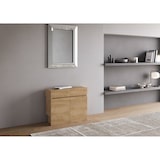 thumbnail of Consola extensible 90x42/302 cm Evolve Roble Nature con banco inferior y superior