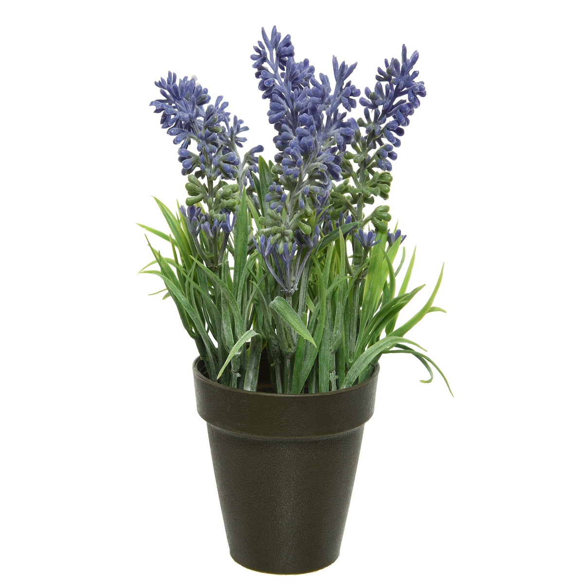 Decoris 1 Künstliche Lavendel 17cm im Blumentopf Seidenblumen Kunstblumen Kunstpflanzen