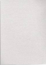 thumbnail of Portadas de encuadernación símil piel Delta Fellowes FSC® A4, 250 g, pack 100 unidades, blanco