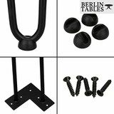 thumbnail of BERLINTABLES Patas de Mesa Premium, Juego de 4, 45 cm, Acero Macizo Negro, Estructura de Mesa, Patas de Horquilla, 3 Puntales, Patas de Mesa de Metal