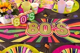 thumbnail of 80er Jahre Party Tischläufer 3 m x 30 cm 80s