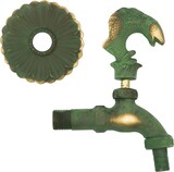 thumbnail of Auslaufhahn Nostalgie 1/2` AG Messing Fisch mit Schlauchtülle