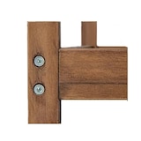 thumbnail of COSTWAY vrijstaand handdoekenrek, houten handdoekenrek met 3 handdoekstangen, onderste plank en kantelbeveiliging