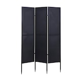 thumbnail of Garten-Paravent HWC-J14, Raumteiler Trennwand Sichtschutz, Metall 200x121cm ~ schwarz