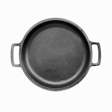 thumbnail of Ø24cm 47mm hoch Gusseisenpfanne Gußeisenpfanne mit Holzgriff und Deckel-Bratpfanne aus Gusseisen