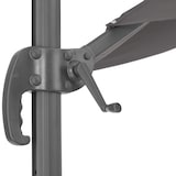 thumbnail of tectake Ombrellone Daria con involucro protettivo e pedale, Ø 300 cm - grigio - 403789