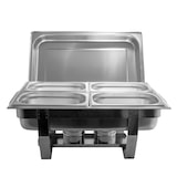 thumbnail of 11 tlg. SET Edelstahl Speisenwärmer Warmhaltebehälter Chafing Dish