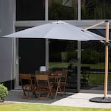 thumbnail of Ampelschirm 3×3 m neigbar und drehbar, Holzoptik anthrazit