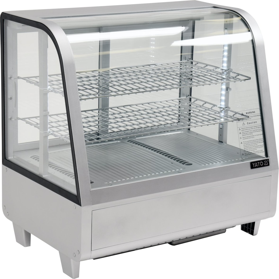 Vitrine réfrigérée, plage de température -0 à +12 °C, 160 W, 100 L