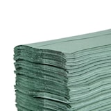 thumbnail of Jantex Z-gevouwen wegwerphanddoeken 1-laags 250 vel groen (12 stuks)