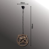 thumbnail of Näve Pendelleuchte "Regia" d:43cm beige