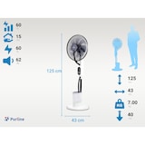 thumbnail of PURLINE Ventilateur nébuliseur numérique DC et réservoir de 3 L MISTY 4