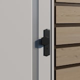 thumbnail of Sicherheits-Türdrücker Messing Schutzbeschlag Griffplatte / Drücker DIN 10/92