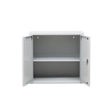 thumbnail of PROREGAL Flügeltürenschrank Badger | 1 Fachboden | Eurolock Griff Sockel | HxBxT 75x80x38 cm | Grau | Lackiert