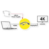 thumbnail of VALUE 4K HDMI - DisplayPort Adapter, v1.2, HDMI Male - DP Female