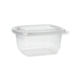 thumbnail of Starpak 100 Verpackungsbecher mit Klappdeckeln, PP rechteckig 500 ml 6,3 cm x 12,5 cm x 13,1 cm transparent