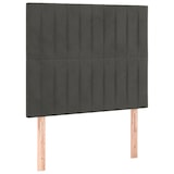thumbnail of vidaXL Boxspringbett mit Matratze & LED Dunkelgrau 100x200 cm Samt