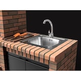 thumbnail of MF - Gartenkamin PACK 1 Volterra für Holz & Kohle, grau/terrakotta (250,5x70x213 cm). REF: M00899. Ideal für Garten oder Terrasse.