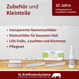 thumbnail of AL Briefkastensysteme 12 Fächer Premium Edelstahl Unterputz Briefkasten Anlage für Post A4, modern, robust, wetterfest, Artikelnummer: 132T12U3KS