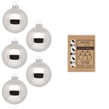 thumbnail of 24 Weihnachtskugeln 3cm Glas Christbaumkugeln Weihnachtsbaumkugeln silber glanz