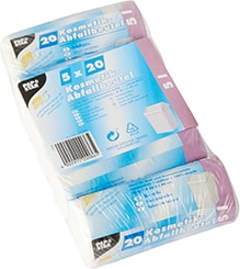 Starpak 100 Kosmetik-Müllbeutel LDPE 5 l 44 cm x 36 cm weiss
