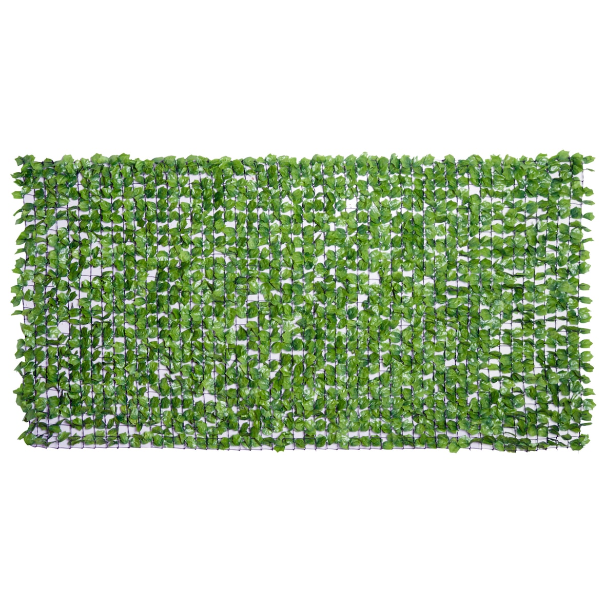 Outsunny Vedação Artificial em Rolo 3x1,5m Vedação de Privacidade para Balcão Jardim Exterior Planta Decorativa de Parede PE Verde