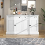 thumbnail of Merax Großes Sideboard, moderner Buffetschrank für Esszimmer und Wohnzimmer, 150 x 86 x 40 cm (L/B/H) – Antikweiß