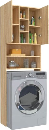 thumbnail of vidaXL Waschmaschinenschrank Sonoma-Eiche 64x25,5x190 cm