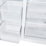 thumbnail of Exquisit Side-by-Side Kühlschrank | 513 l Nutzinhalt, Energieeffizienzklasse E, 39 dB | No Frost | Schnellgefrieren | SBS520-CF-040E inoxlook-az