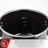 thumbnail of Magefesa Castell - Olla Express Tradicional Roja de 4 L, Acero Inoxidable 18/10, Todas las Cocinas, Inducción Total, Cocina Sana, Pomo Rotatorio