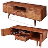 thumbnail of WOHNLING TV Lowboard AMANA Holz Fernsehkommode Massiv Landhaus Fernsehschrank