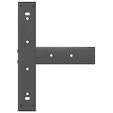 thumbnail of Helloshop26 - Set aus 2 verstellbaren T-förmigen Esstischbeinen 60 x 35 x 73 cm modernes Design anthrazitfarbener Stahl 02_0057323