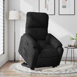 thumbnail of vidaXL Relaxsessel mit Aufstehhilfe Schwarz Mikrofasergewebe