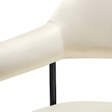 thumbnail of tectake Cadeira de jantar Doé, estofada, pernas de aço - Conjunto de 6 Tecido off white/preto