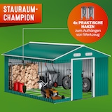 thumbnail of GARDEBRUK® XXXL Gerätehaus mit Fundament Schiebetür Kantenschutz