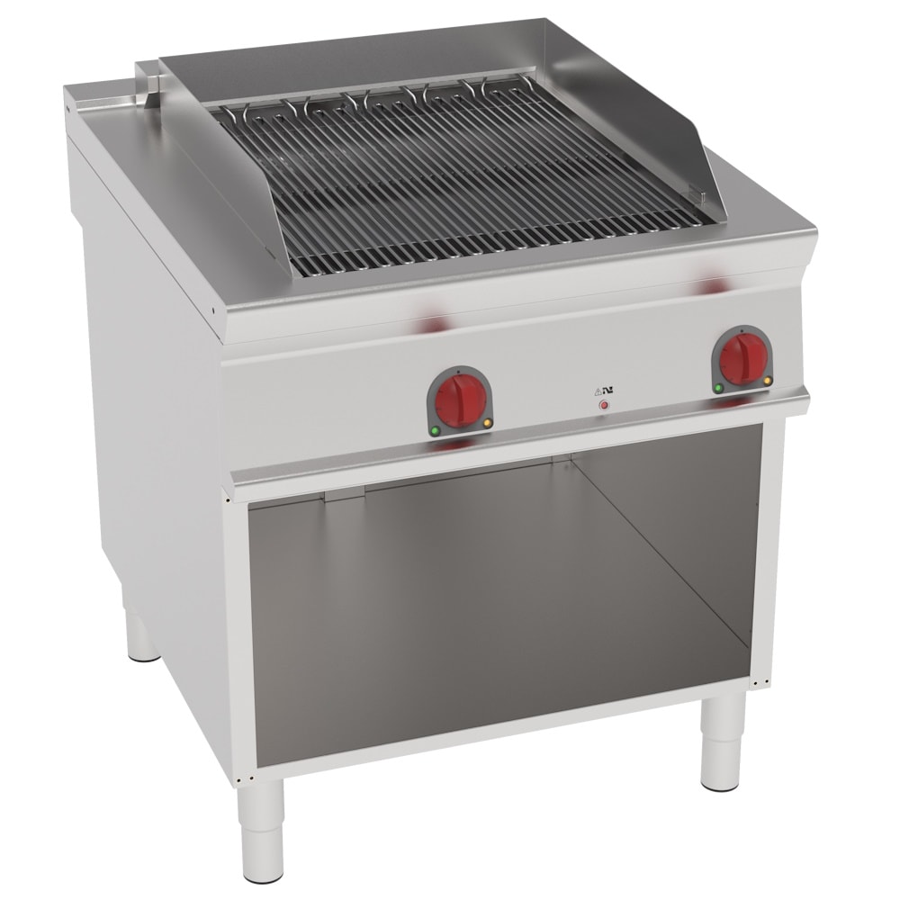 Elektrische barbecue-stoomgrill op standaard - 800x900x900 mm - 10800 W 400/3V - 47232613 Eurast