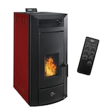 thumbnail of Poêle à granulés hydraulique Etanche Kleona 22,7 kW Bordeaux Sannover