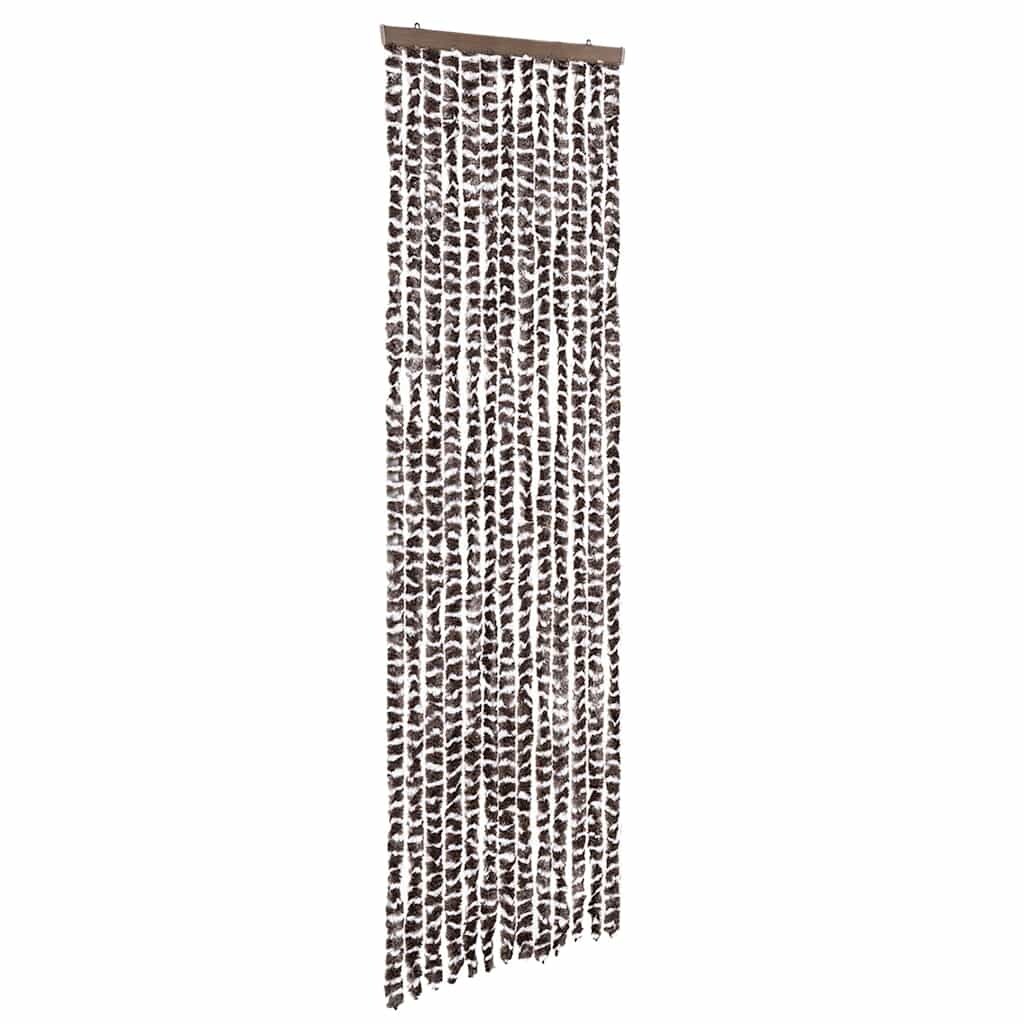 vidaXL Fliegenvorhang Beige und Braun 56x200 cm Chenille