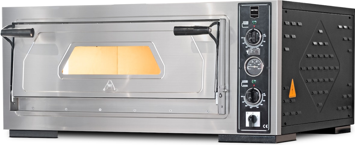 METRO PROFESSIONAL forno per pizza GPO1434-1C, acciaio, 97 x 89 x 43,5 cm, 1 strato, argento/nero