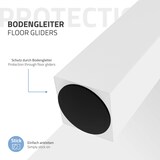 thumbnail of ML-Design 4er Set Tischbeine 30 cm Weiß glänzend, Stahl pulverbeschichtet, I-Form 8×8 cm, 96° Neigung, Möbelbeine für Couchtisch Sitzbank